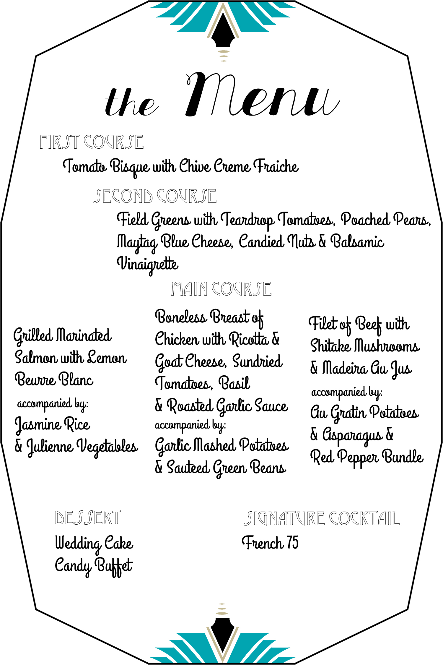 Dinner Menu